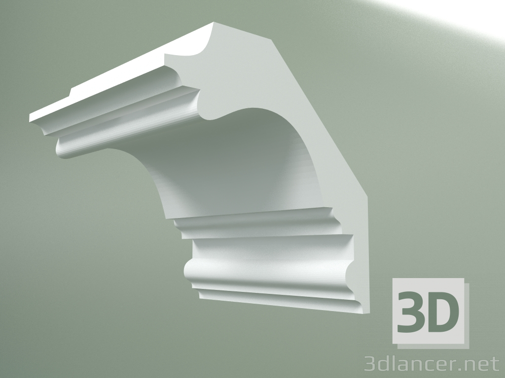 modèle 3D Corniche en plâtre (socle de plafond) KT181 - preview