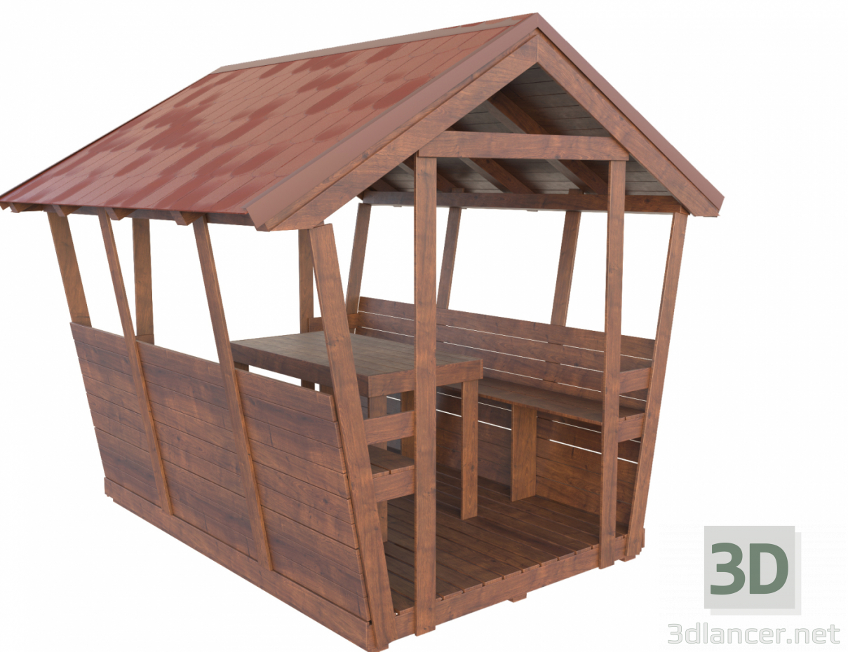 Sommerhaus 3D-Modell kaufen - Rendern