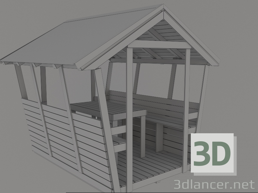 3 डी गर्मियों में घर मॉडल खरीद - रेंडर
