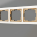 3D Modell Rahmen für 3 Pfosten Snabb (weiß-gold) - Vorschau