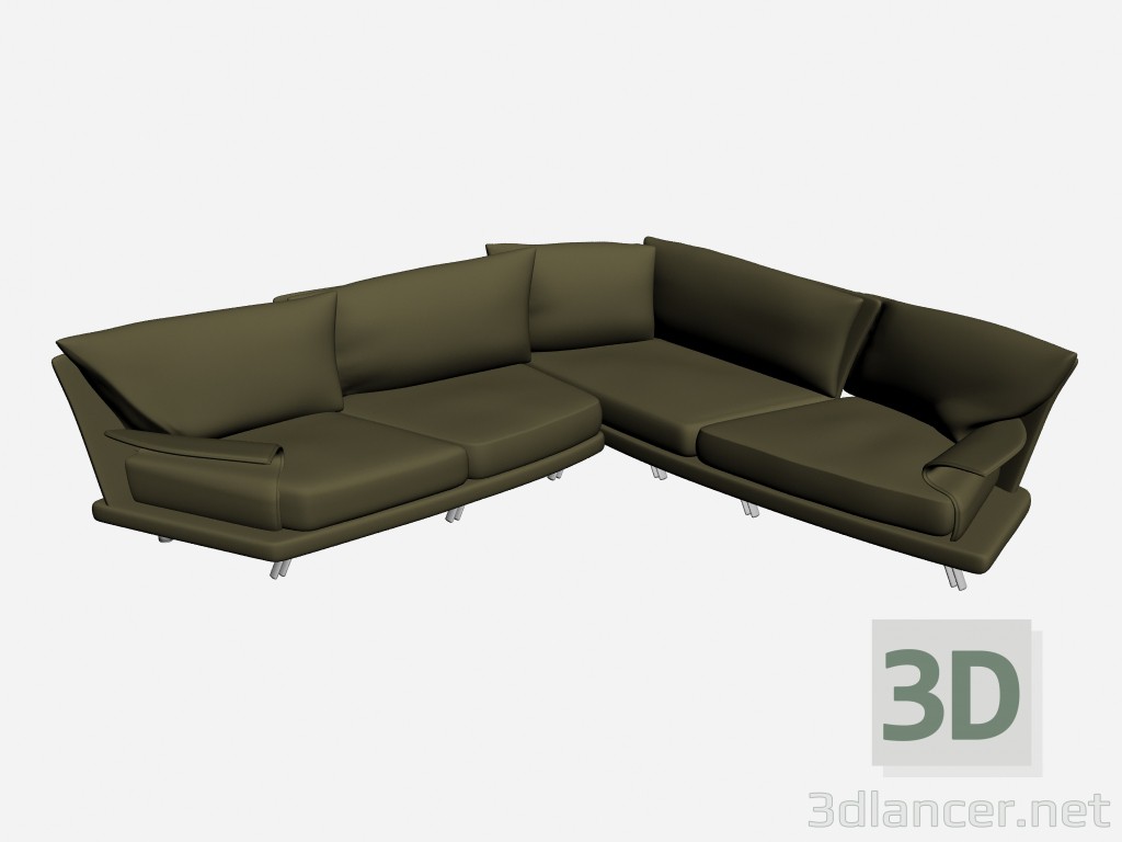Modelo 3d Gêmeo de roy Super sofá 11 - preview