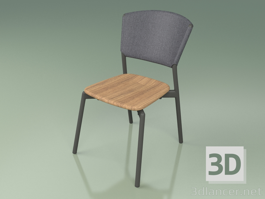 modello 3D Sedia 020 (Metallo Fumé, Grigio) - anteprima