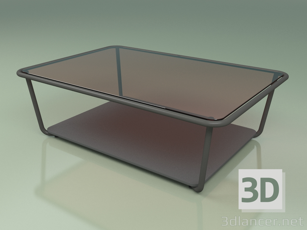 3d модель Стол кофейный 002 (Bronzed Glass, Metal Smoke, HPL Grey) – превью