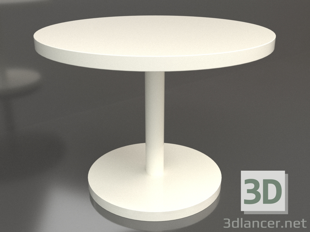 3d модель Стол обеденный DT 012 (D=1000x750, white plastic color) – превью