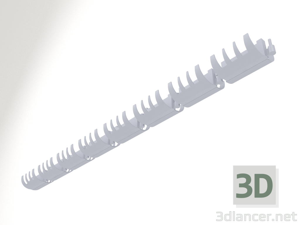 modello 3D Gestione orizzontale dei cavi S82 - anteprima
