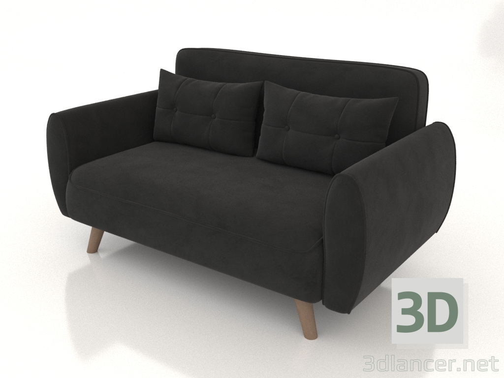 3d модель Диван-Ліжко Charm (чорний) – превью