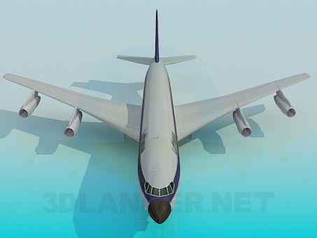 modello 3D Boing-707 - anteprima