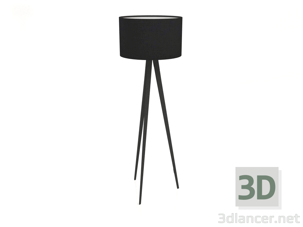 3d model Floor lamp Tripod (Black) - preview