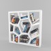 3d Design bookcase model buy - render