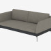 3D Modell Doppel-Sofa gerade Div 186 - Vorschau