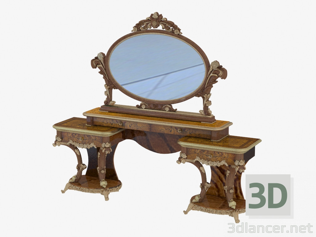 3 डी मॉडल शास्त्रीय शैली 280 में ड्रेसिंग टेबल - पूर्वावलोकन