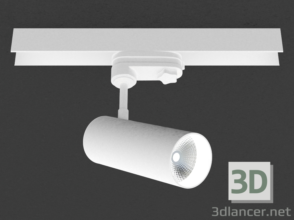 Modelo 3d Acompanhe lâmpada LED (DL18866_7W trilha W Dim) - preview