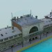 3D modeli Tren Gar Binası - önizleme