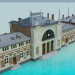 modèle 3D Bâtiment de la gare ferroviaire - preview