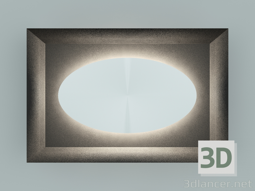 modello 3D Vip Mirror Illuminated Mirror (40x60 cm) - anteprima