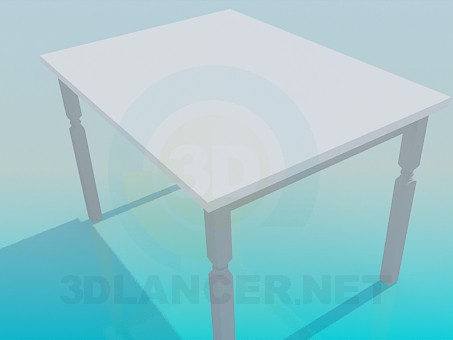 modello 3D Tavolo da cucina - anteprima