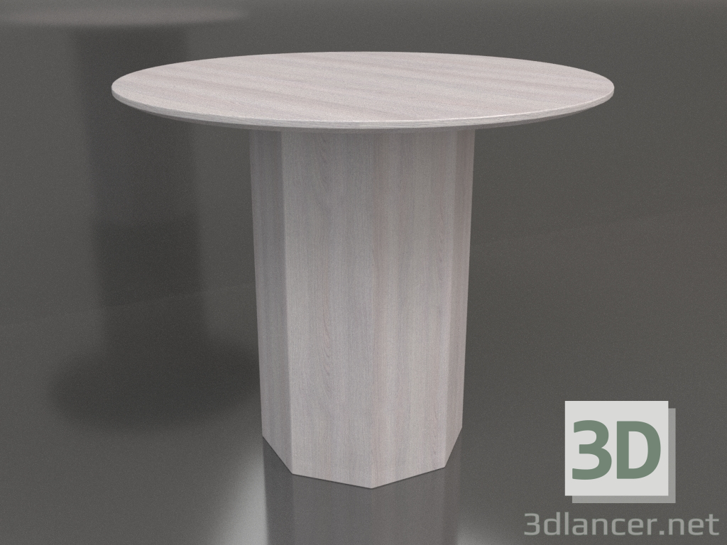 3d model Mesa de comedor DT 11 (D=900х750, madera clara) - vista previa