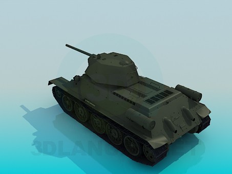 3d модель Tank T-34 – превью