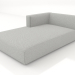 3d model Chaise longue (XL) 103x205 with an armrest on the left - preview