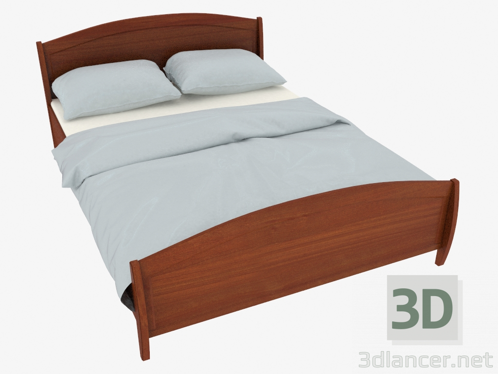 3d модель Кровать двуспальная 152х216х85 (4802-40) – превью