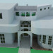 modèle 3D Maison de maître avec piscine - preview