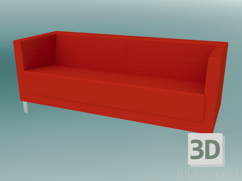 modèle 3D Triple canapé, jambes (VL3 H) - preview