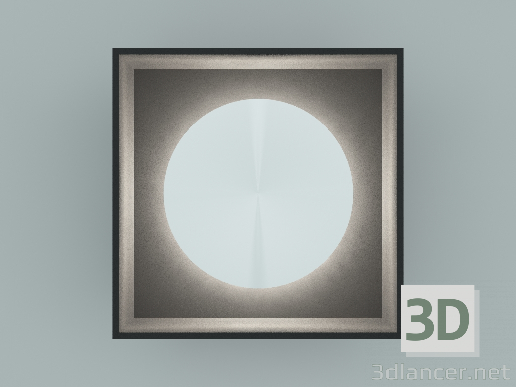 modello 3D Specchio con illuminazione Vip Mirror comodino (22x22 cm) - anteprima