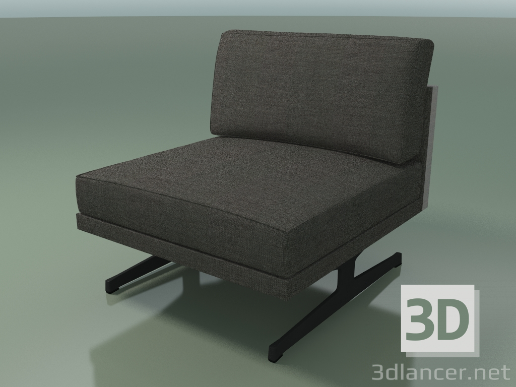 3D Modell Zentralmodul 5216 (H-Beine, zweifarbige Polsterung) - Vorschau
