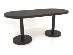 Dining table (1800x800x750, wood brown dark)