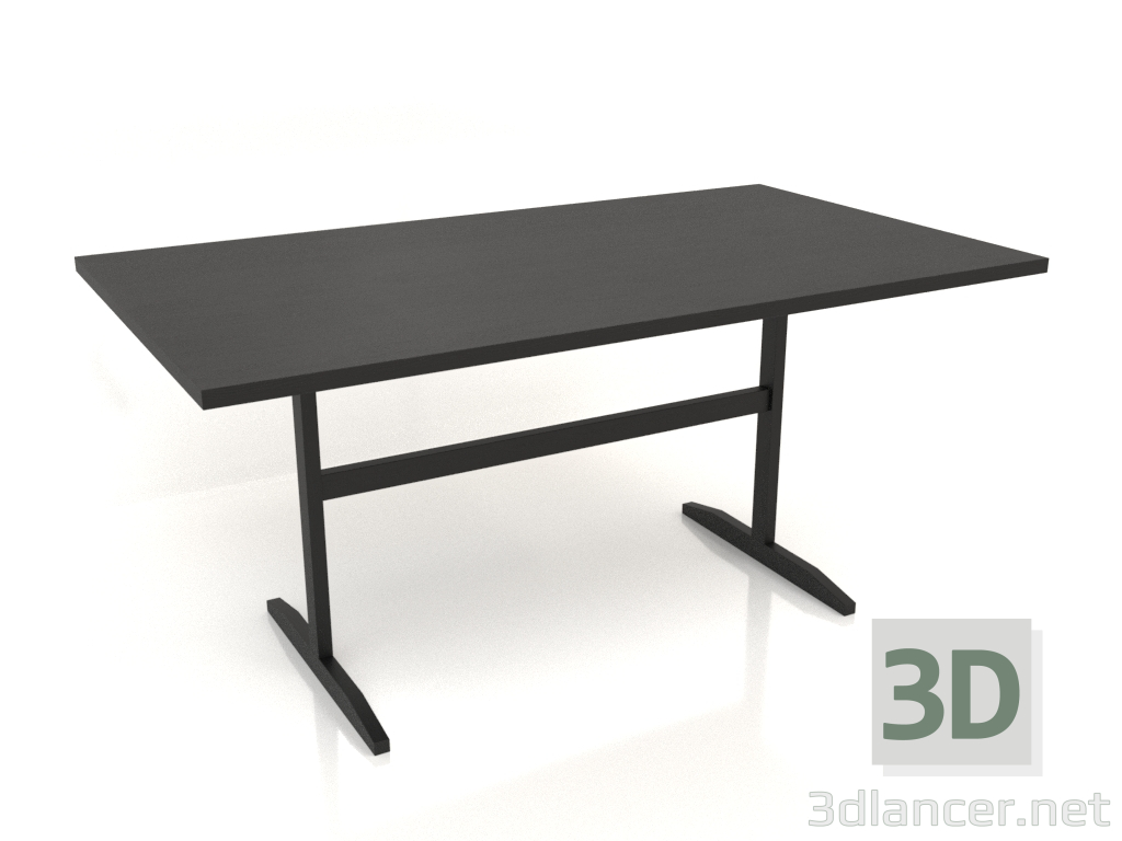 modello 3D Tavolo da pranzo DT 12 (1600x900x750, legno nero) - anteprima