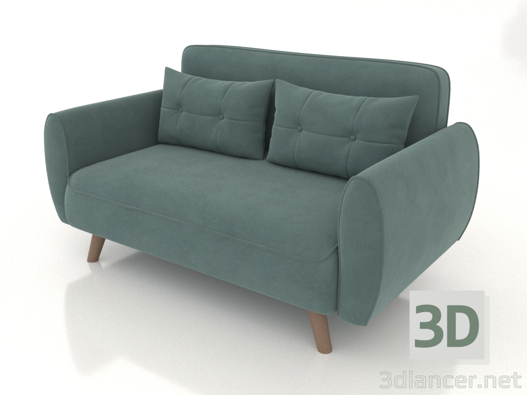 modello 3D Divano letto Charm (verde menta) - anteprima