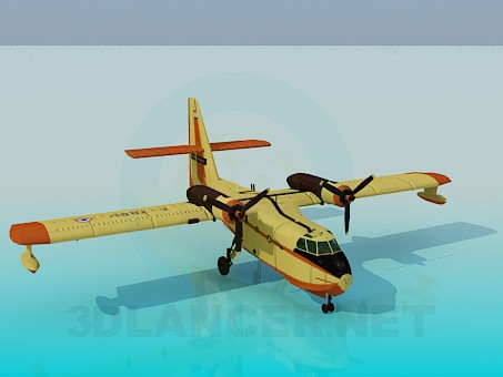 modello 3D Canadair - anteprima