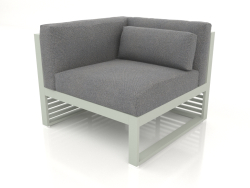 Modular sofa, section 6 left (Cement gray)