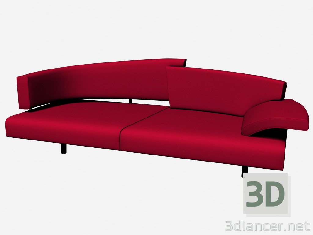 modèle 3D Canapé Ted 2 - preview