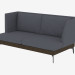 3D Modell Doppel-Sofa gerade Div 190 - Vorschau