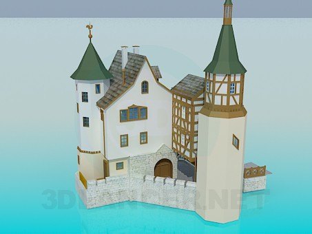 3D modeli Castle - önizleme