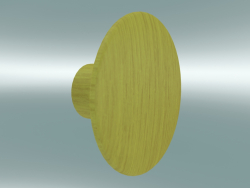 Крюк для одежды Dots Wood (Ø9 cm, Yellow)