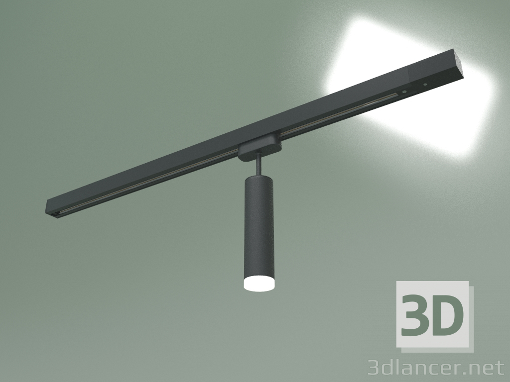 modello 3D Binario LED Oskar LTB28 (nero) - anteprima