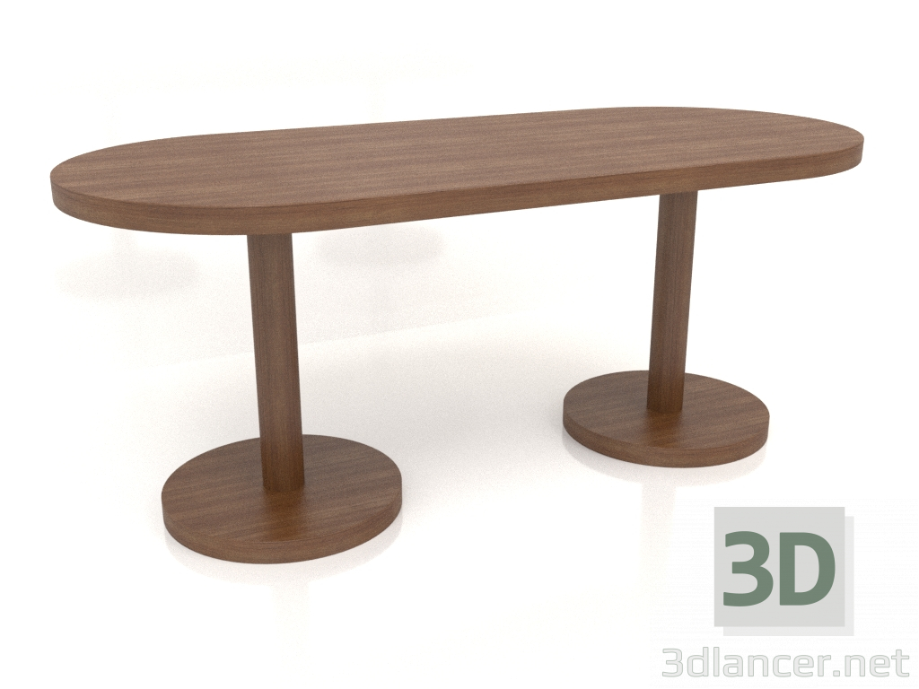 3D modeli Yemek masası (1800x800x750, ahşap kahverengi ışık) - önizleme