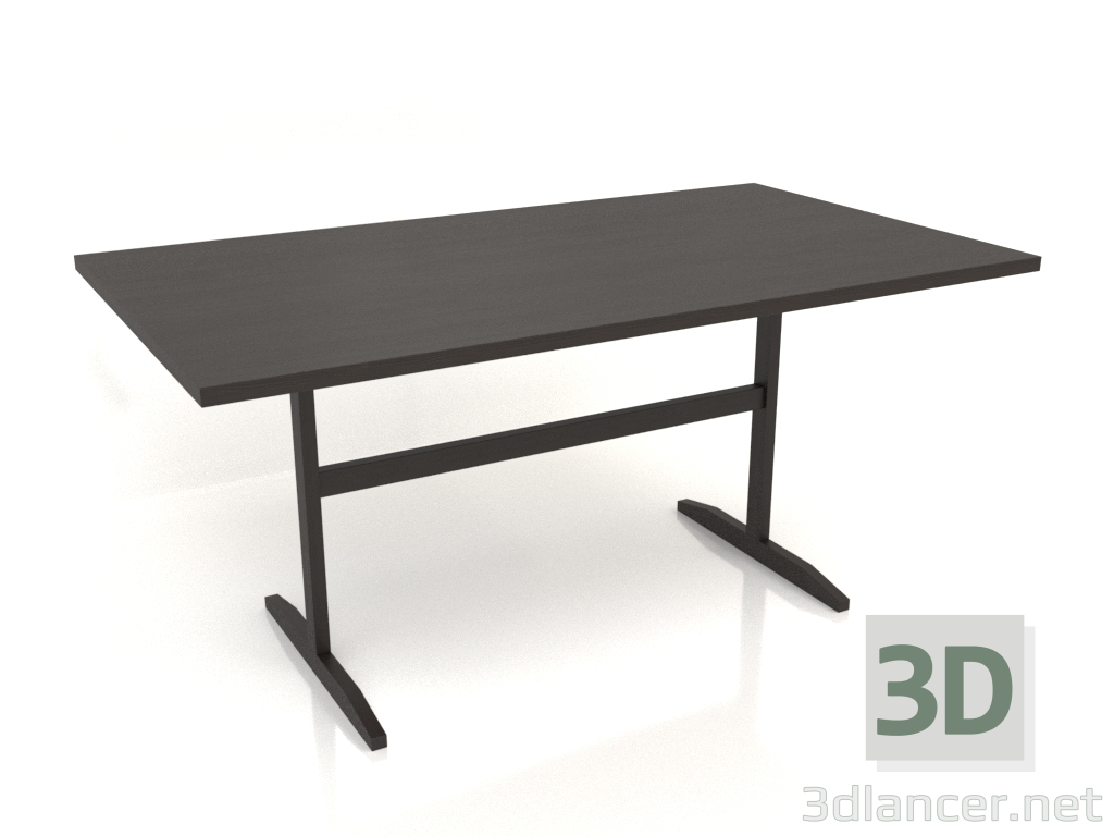 modello 3D Tavolo da pranzo DT 12 (1600x900x750, legno marrone scuro) - anteprima