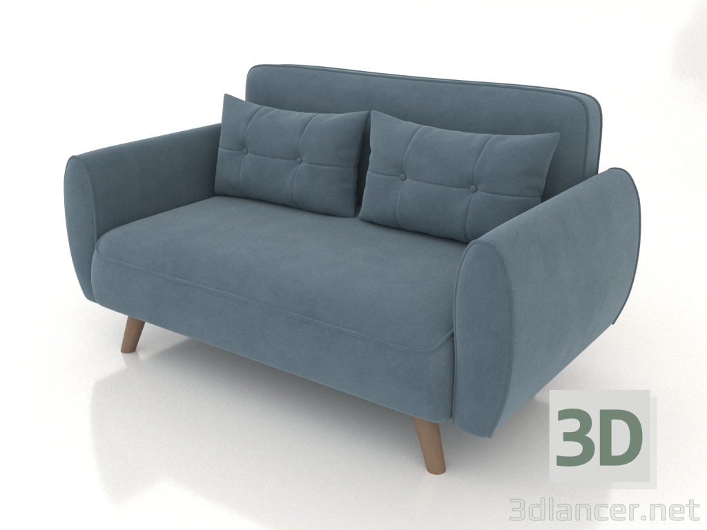 Modelo 3d Sofá cama Charm (azul celeste) - preview
