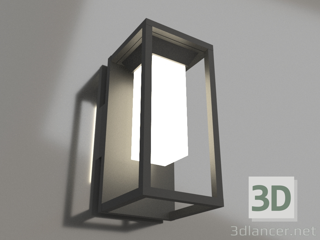 3D Modell Wand-Straßenlampe (7086) - Vorschau