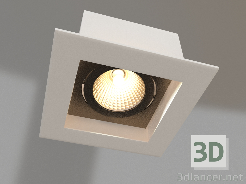 modello 3D Lampada CL-KARDAN-S102x102-9W Warm (WH-BK, 38 gradi) - anteprima