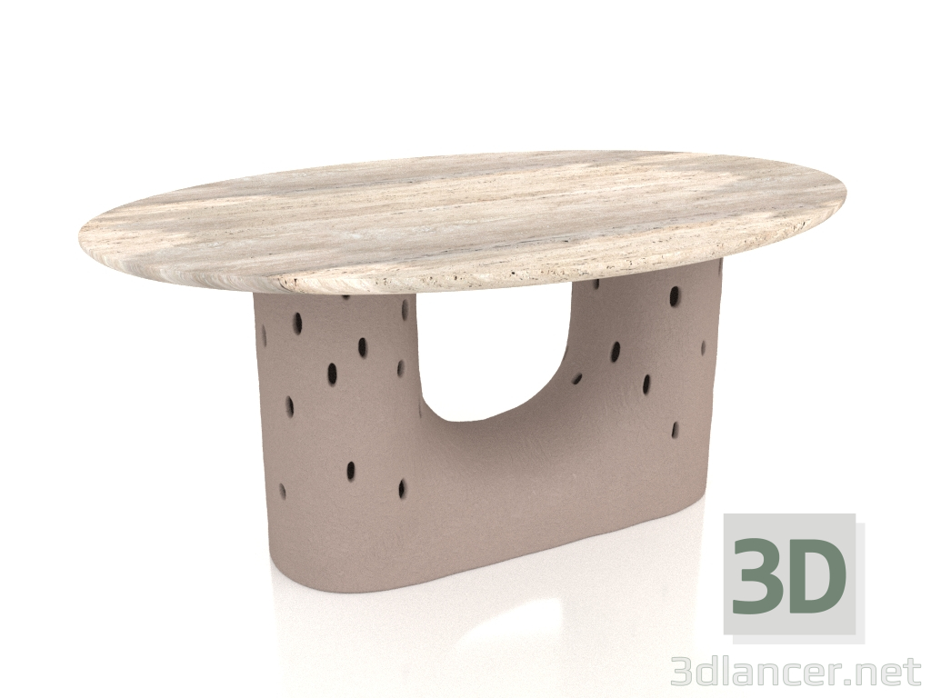 modello 3D Tavolo da pranzo ovale ZTISTA - anteprima