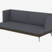 3D modeli Çift kişilik kanepe düz Div 225 - önizleme