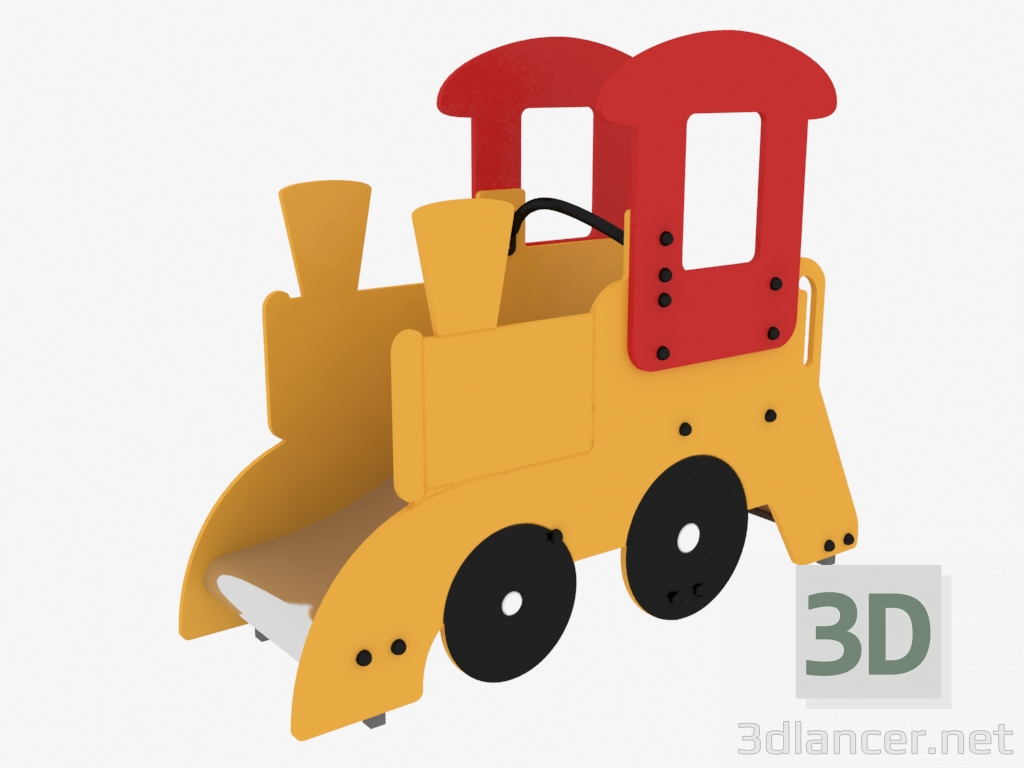 modèle 3D Colline d'une aire de jeux pour enfants Engine (5218) - preview