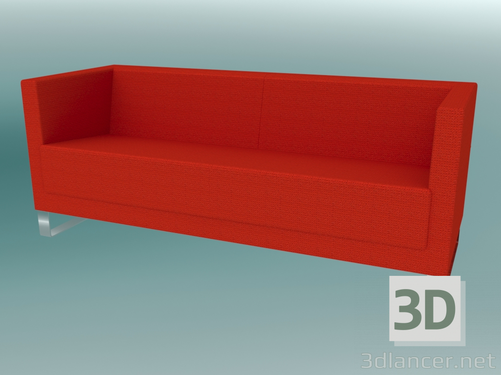 3D Modell Dreisofa auf Konsolen (VL3 V) - Vorschau