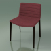 3d model Chair 2085 (4 wooden legs, with fabric upholstery, wenge) - preview