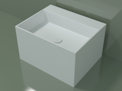 Countertop washbasin (01UN32302, Glacier White C01, L 60, P 48, H 36 cm)