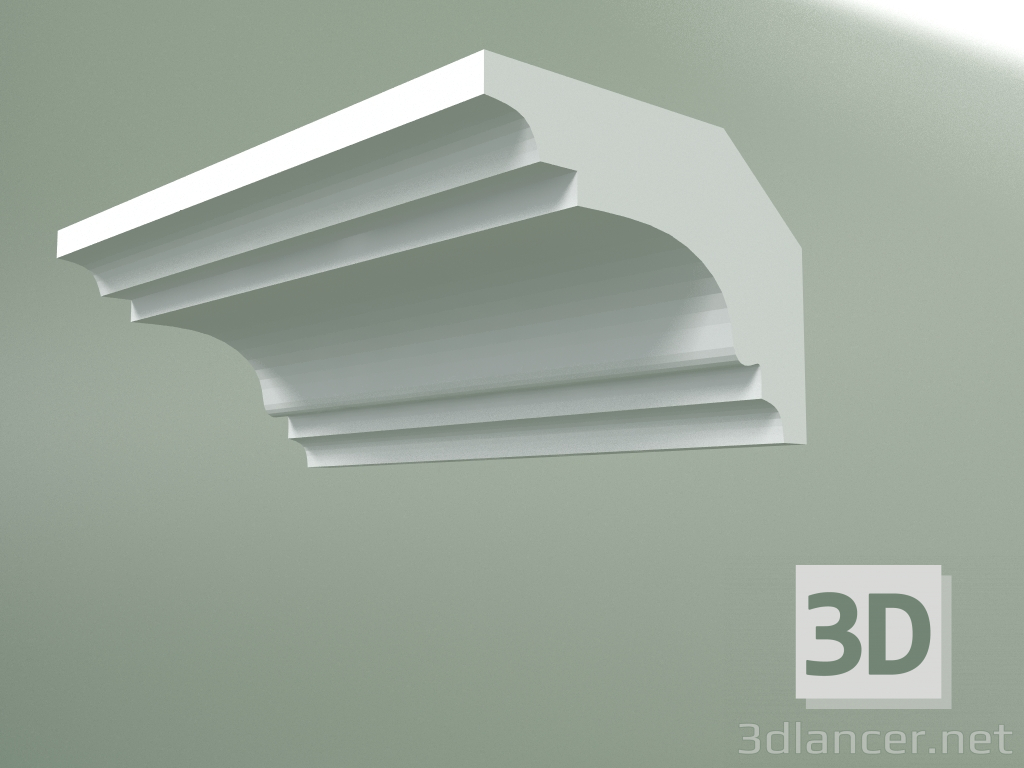 modello 3D Cornicione in gesso (zoccolo a soffitto) KT185-1 - anteprima